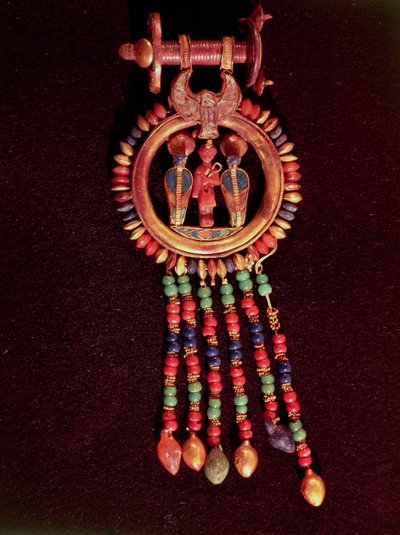 Earring from the Tomb of Tutankhamun by Egyptian 18th Dynasty